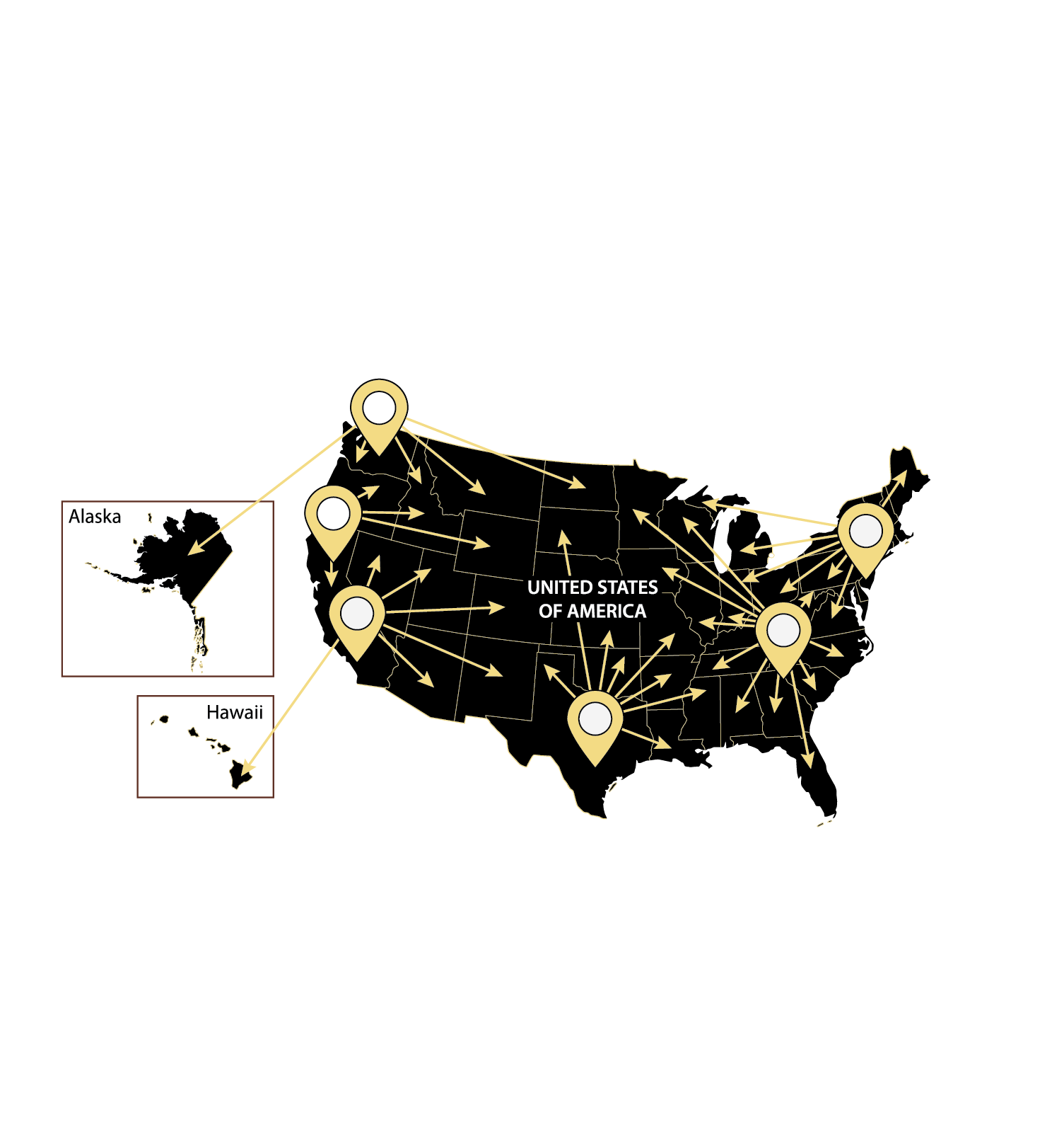 USA map